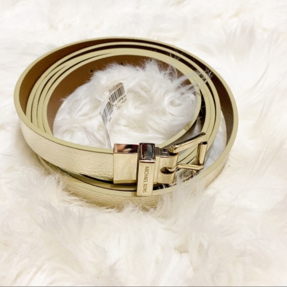 Michael Kors Wraparound Double Wrap Gold Belt US Small Medium - Picture 2 of 10
